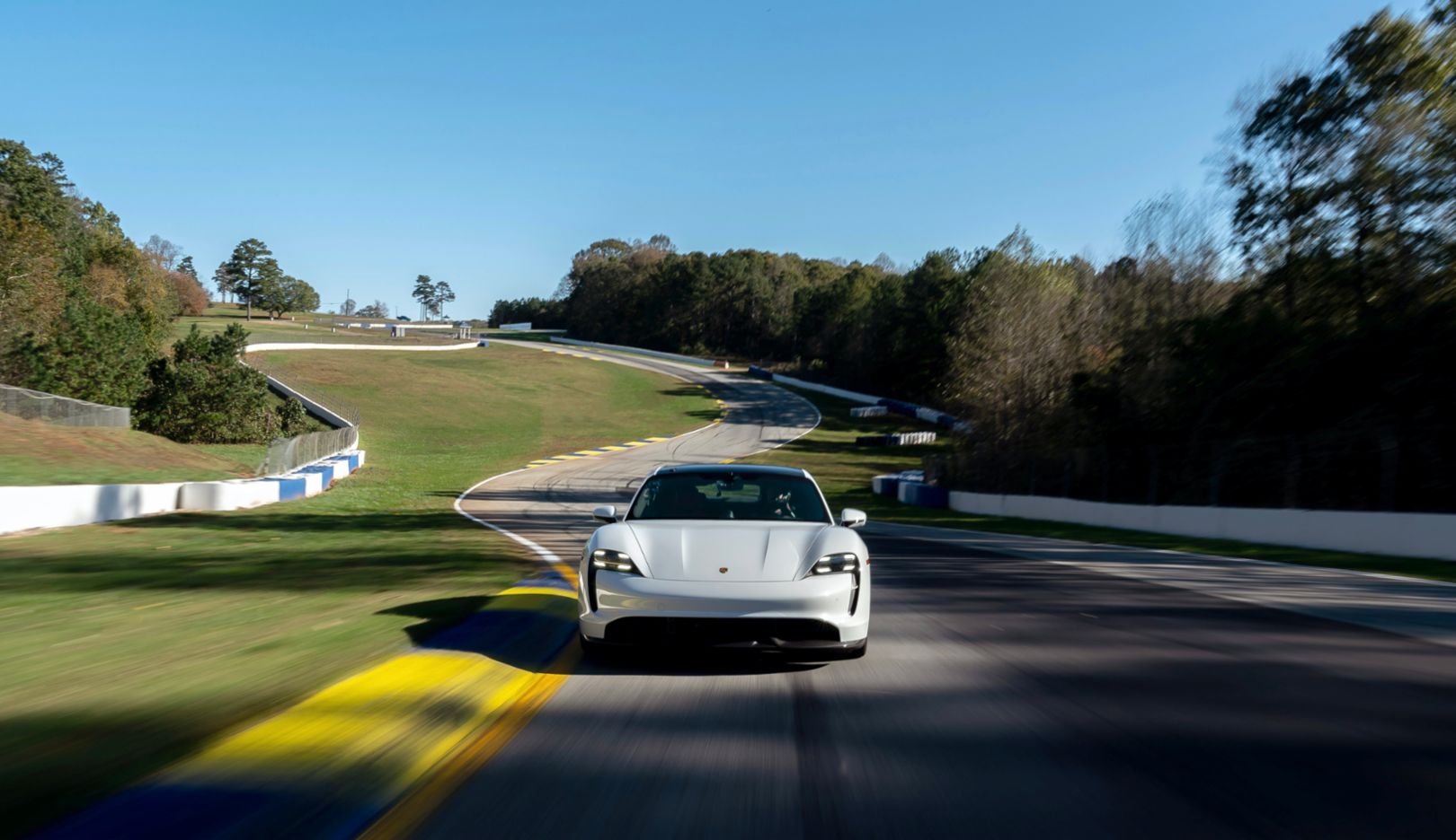 Porsche Taycan Turbo S sets production EV lap time at Michelin Raceway Road Atlanta