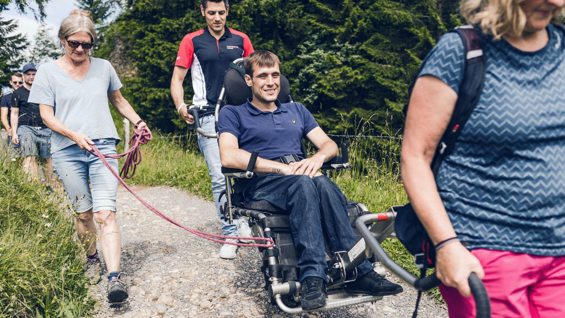 Protrek wheelchair, Switzerland’s Mount Rigi, 2023, Porsche Schweiz AG