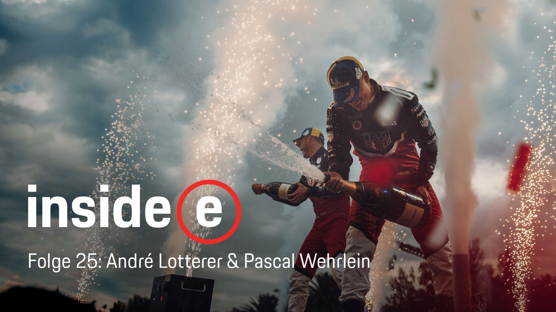 André Lotterer, Pascal Wehrlein, l-r, Inside E Podcast, 2022, Porsche AG