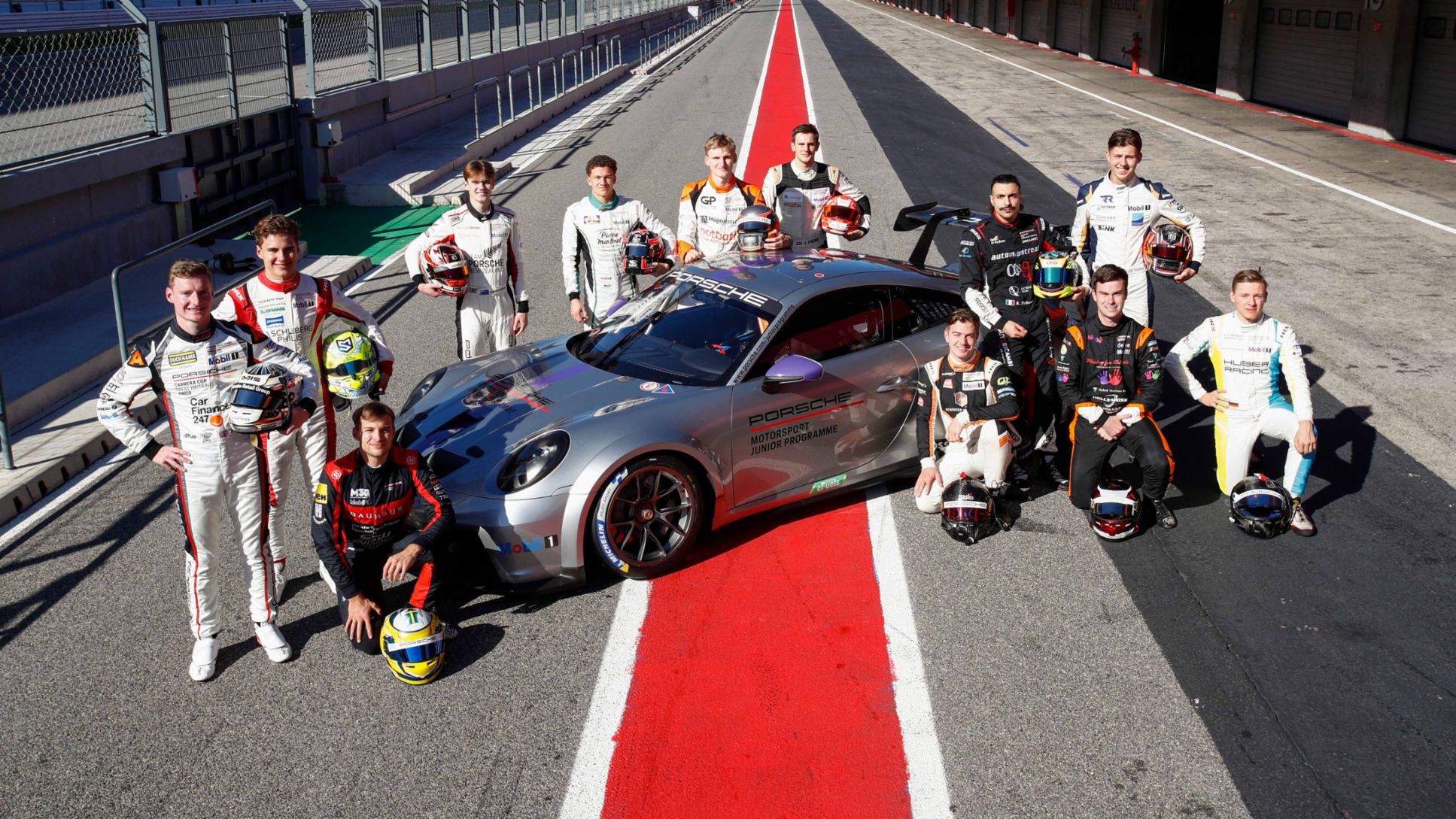 Porsche Motorsport Junior Shootout 2023, group picture, Autódromo Internacional Algarve, Portugal, 2023, Porsche AG