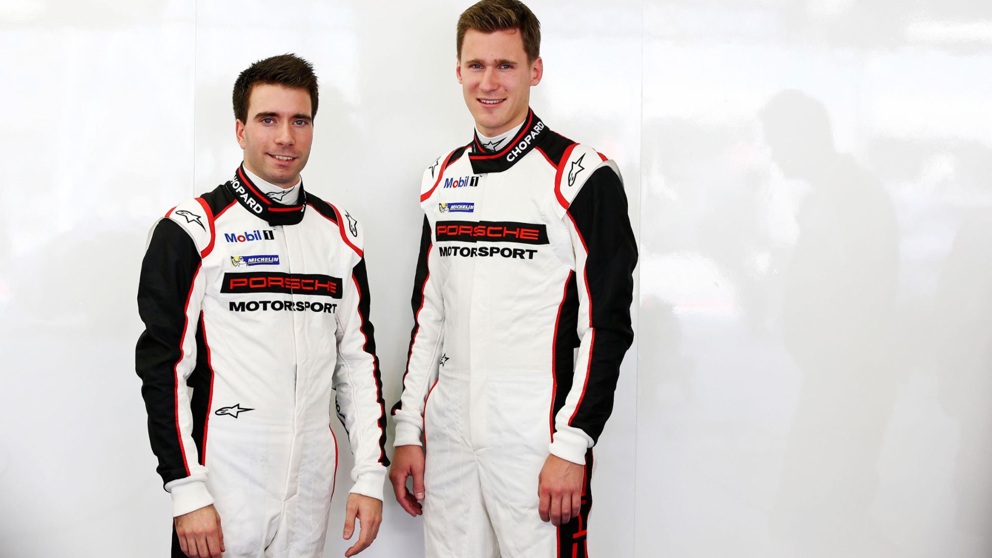 Philipp Eng, Nick Catsburg, l-r, Rookie test, WEC Bahrain, 2015, Porsche AG