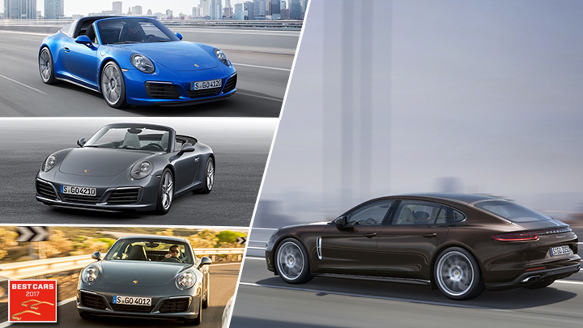 Best Cars 2017: 911 Targa 4S, 911 Carrera Cabriolet, 911 Carrera, Panamera 4 Executive, Porsche AG