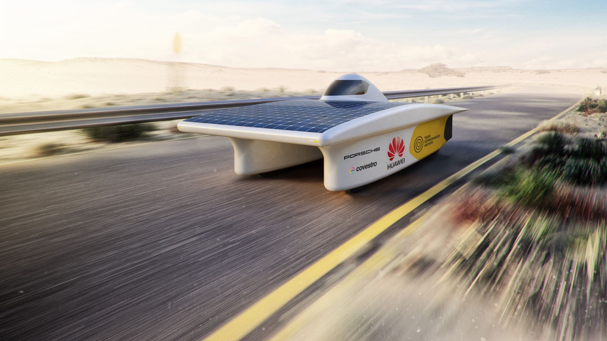 Solar-powerd vehicle, Team Sonnenwagen by RWTH Aachen, 2017, Porsche AG