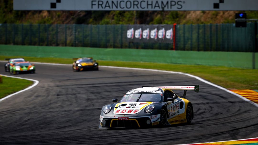 911 GT3 R (98), ROWE Racing, free practice, 24 Hours of Spa, 2019, Porsche AG