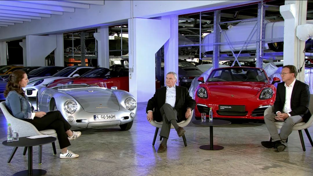 Porsche Museum Heritage Talk mit Grant Larson und Horst Marchart: Boxster 25 Jahre