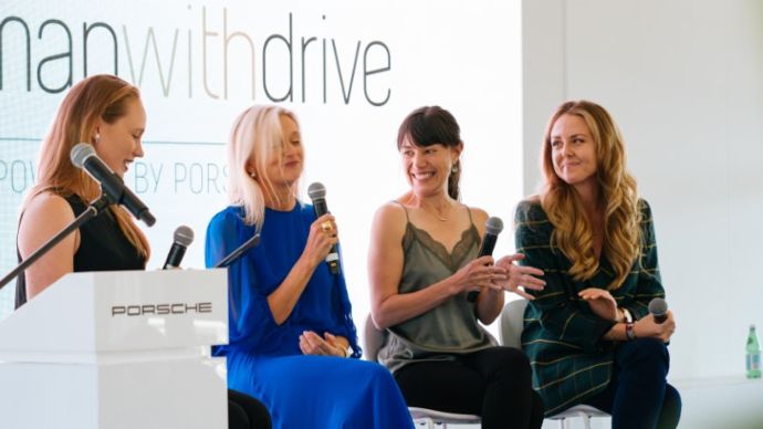 Speaker panel woman with drive lunch 2019 Australian Grand Prix