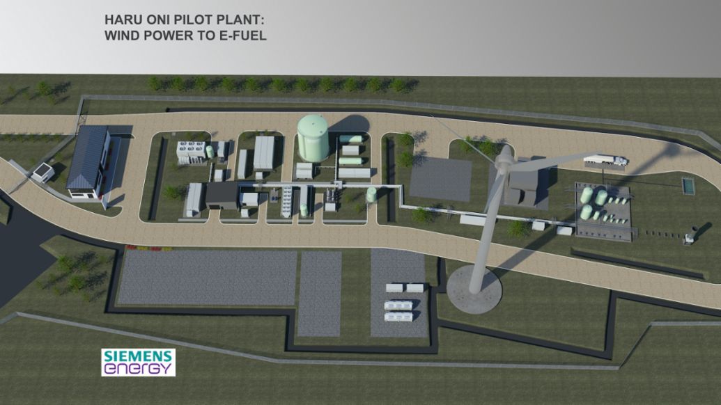 Planta del proyecto piloto 'Haru Oni', 2020, Porsche AG