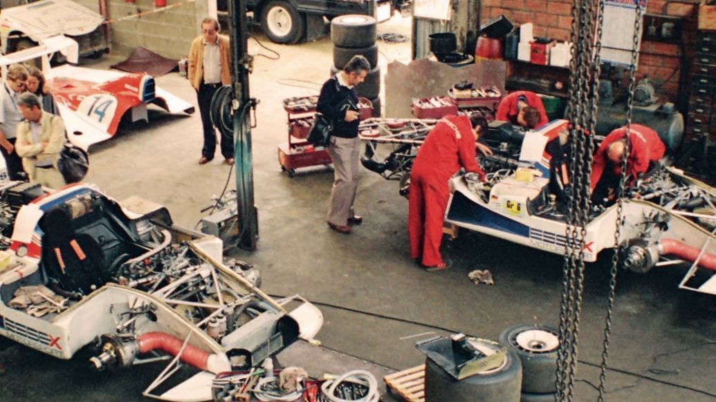 Garage in Teloché, 1979, Porsche AG