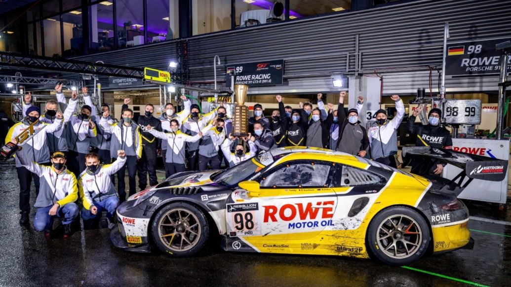 Rowe Racing, 911 GT3 R, 24-Stunden-Rennen Spa-Francorchamps, Intercontinental GT Series, 2020, Porsche AG