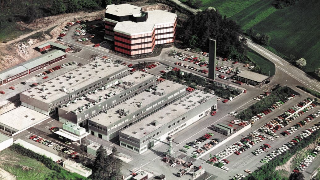 Entwicklungszentrum in Weissach, 1975, Porsche Engineering