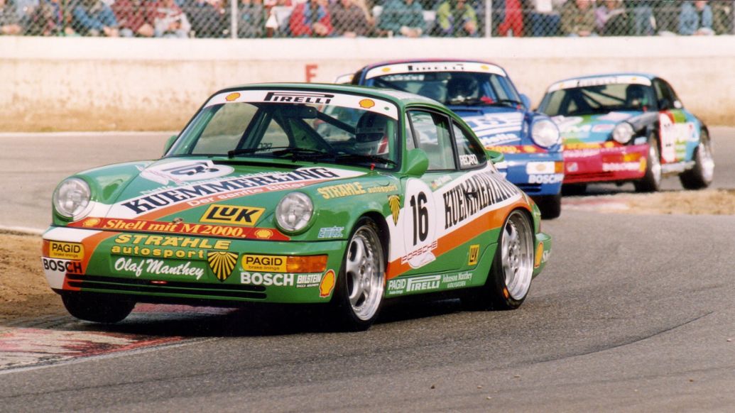 Olaf Manthey war erster Champion des Porsche Carrera Cup Deutschland, 1990, Porsche AG