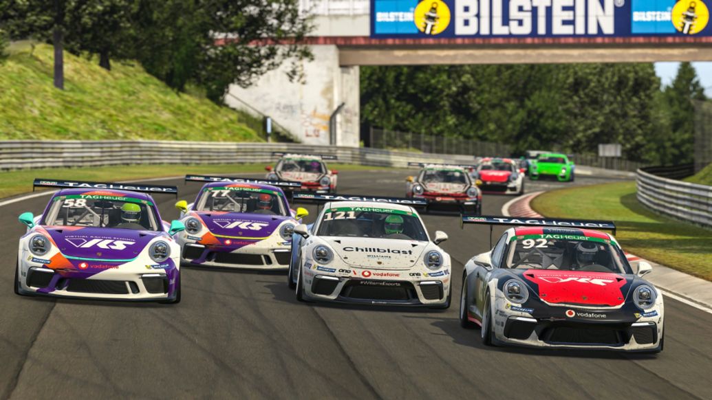 911 GT3 Cup, Porsche TAG Heuer Esports Supercup, Race 8, Nürburgring, 2021, Porsche AG