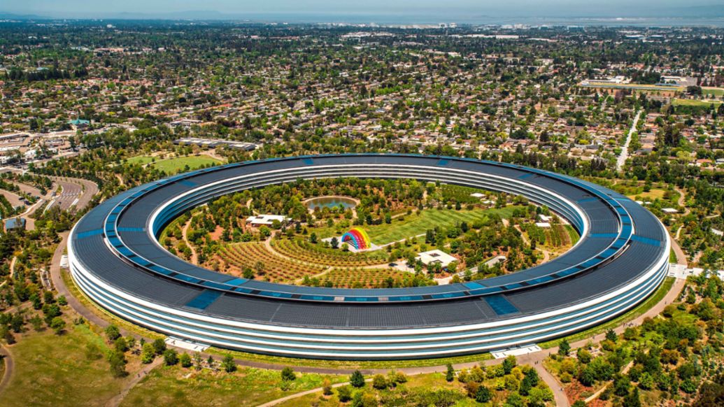 Apple Park, Cupertino, Kalifornien, 2021, Porsche AG