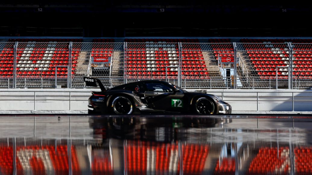 911 RSR, Test in Barcelona, 2022, Porsche AG