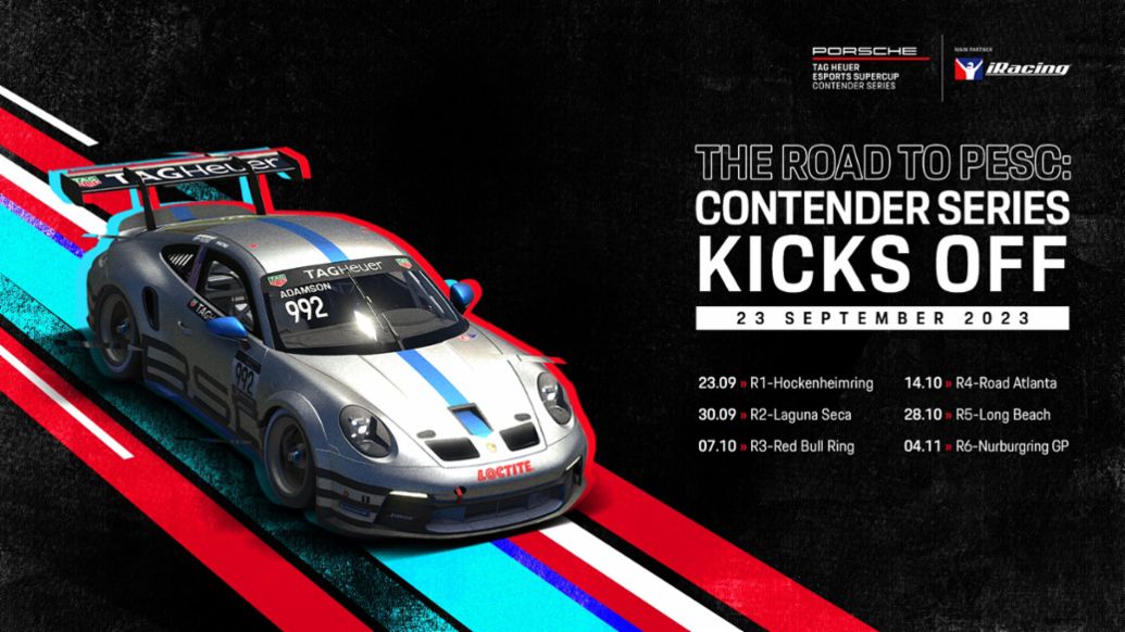 Porsche 911 GT3 Cup (Esports), Porsche TAG Heuer Esports Supercup Contender-Serie 2023, 2023, Porsche AG