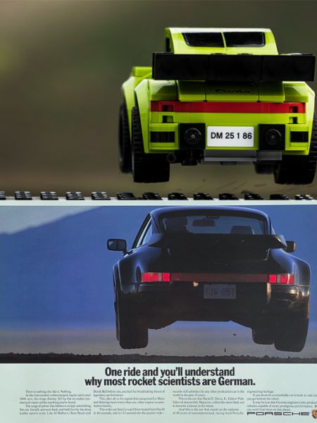 930 Turbo, recreation with Lego, 2020, Porsche AG