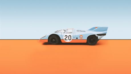 A glorious, colorful mixture: the different liveries of the 917 models