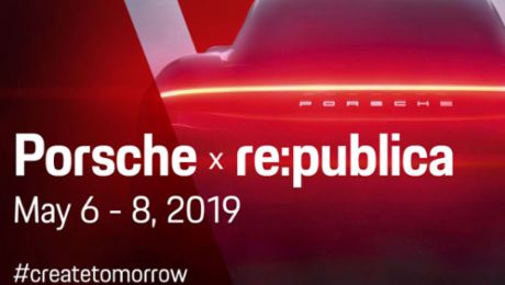 Porsche ist der Hauptpartner der re:publica 2019