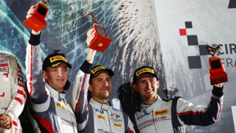 Porsche on the podium after strong charge through the field