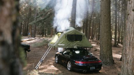 Raising the roof: Brock Keen's 911 with roof tent