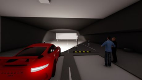 Das Porsche-Entwicklungszentrum erhält einen Lichtkanal