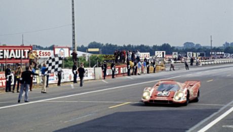 Porsche achieved the first overall victory at Le Mans 50 years ago