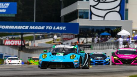IMSA: Porsche erreicht auf der Road Atlanta einen Podestplatz mit Wright Motorsports