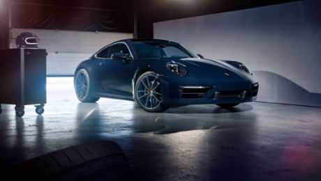 Special edition of the new 911: Blue ribbon