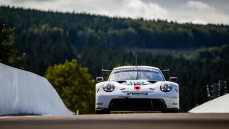 Data from the Porsche 911 RSR transferred in milliseconds
