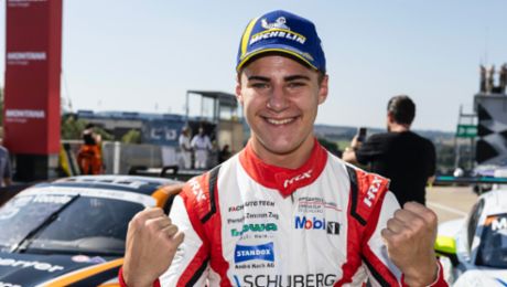 Morris Schuring youngest winner in Porsche Carrera Cup Deutschland history