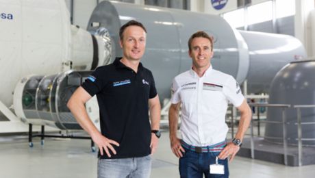 Racing driver meets astronaut: A pit stop in space