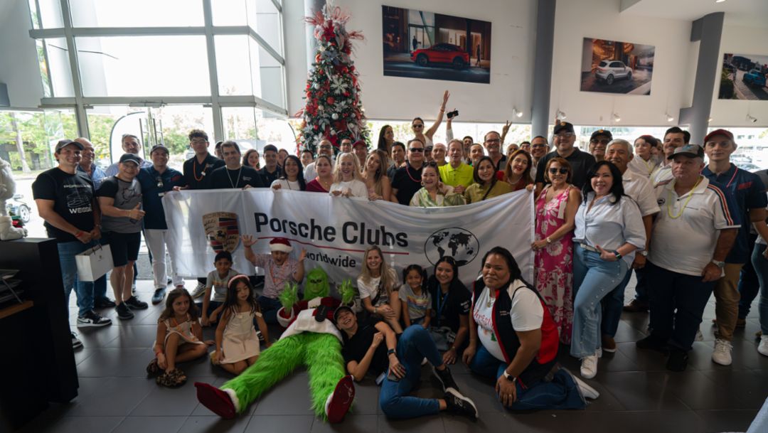 Celebra Porsche su navidad en Panamá