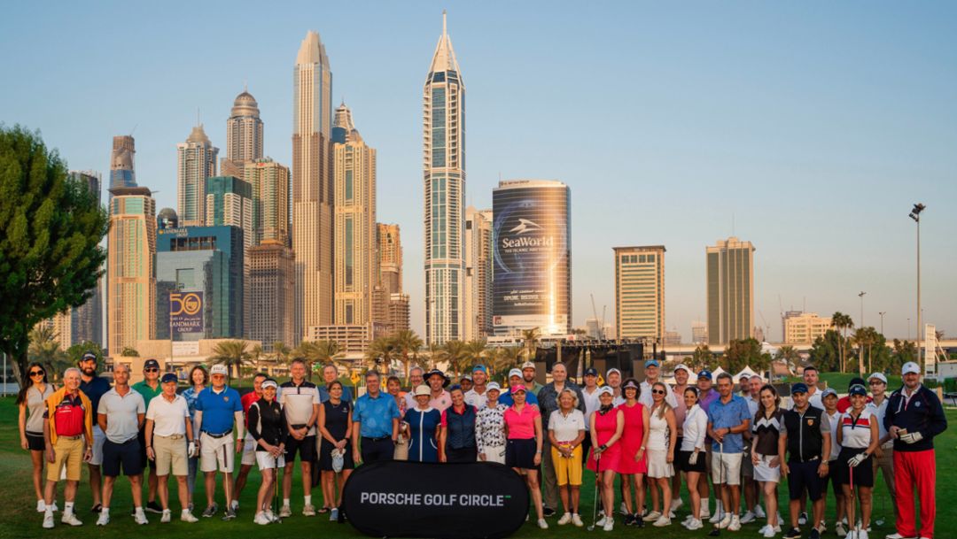 Porsche Golf Circle erlebt aussergewöhnliche Golf-Tage in Dubai