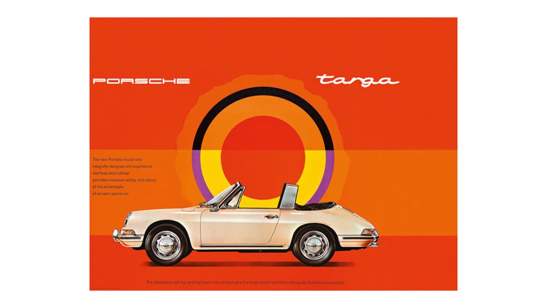 Porsche ad between 1964 and 1969