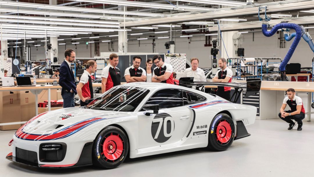 Entwicklerteam, Porsche 935, 2019, Porsche AG