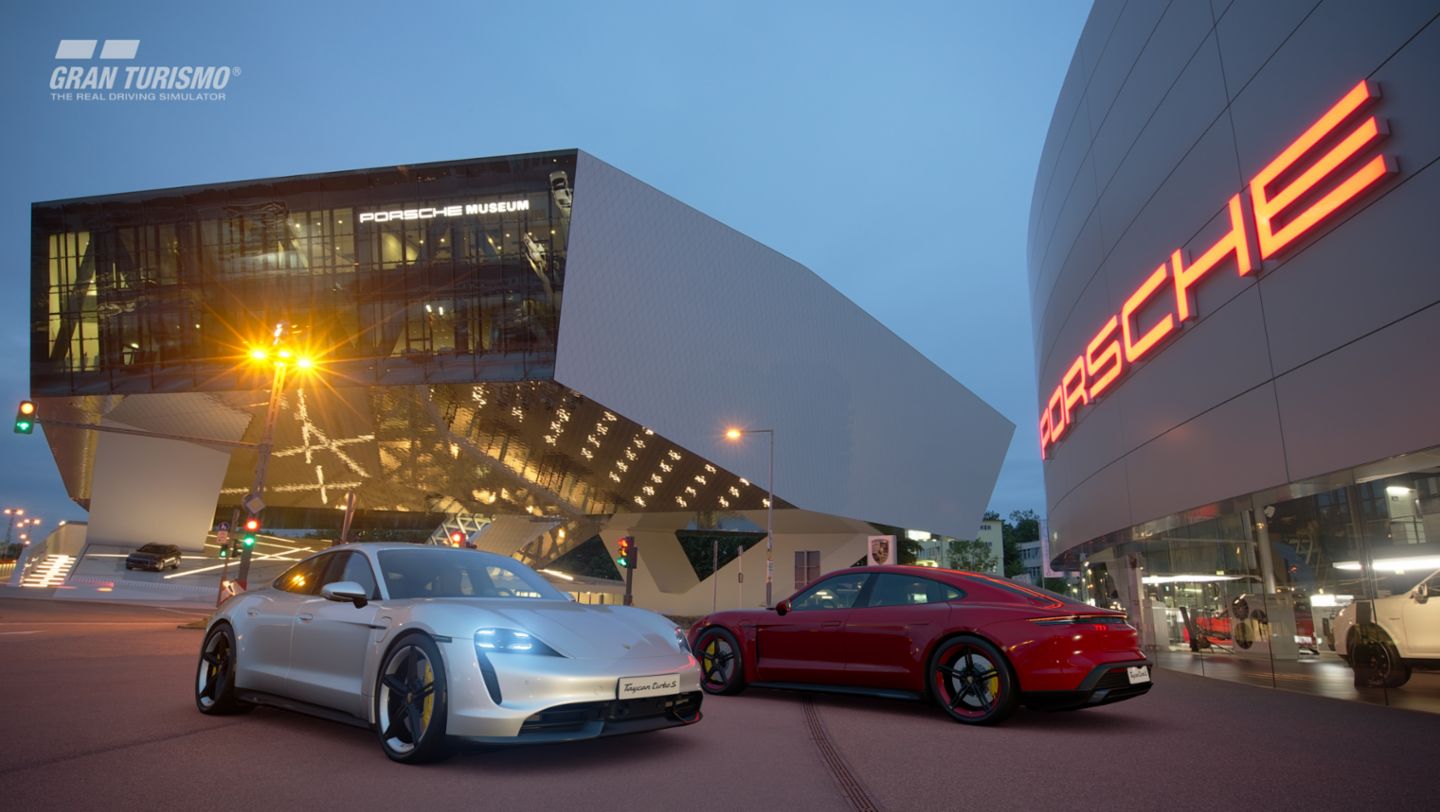 Taycan Turbo S, in video game “Gran Turismo Sport”, 2019, Porsche AG