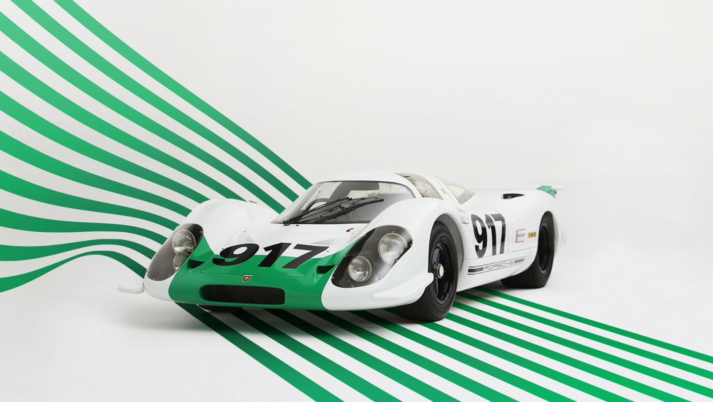 917-001 con pintura bitono verde/blanco, 2019, Porsche AG 
