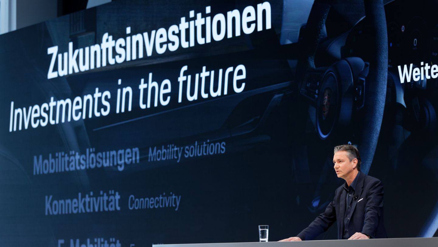 Lutz Meschke, stellvertretender Vorstandsvorsitzender und Vorstand Finanzen und IT, Jahrespressekonferenz, 2020, Porsche AG