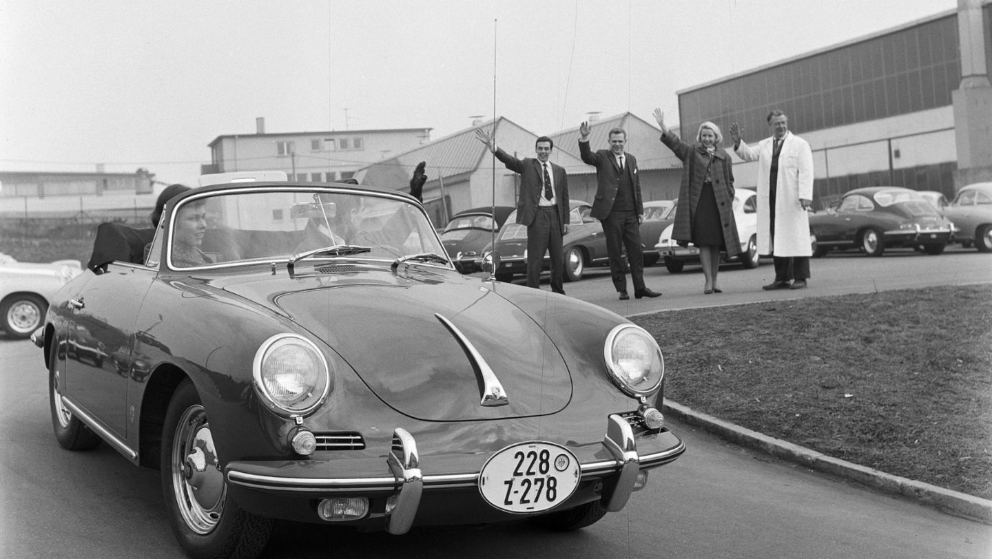356 B (T6), Werksabholung, 1962, Porsche AG