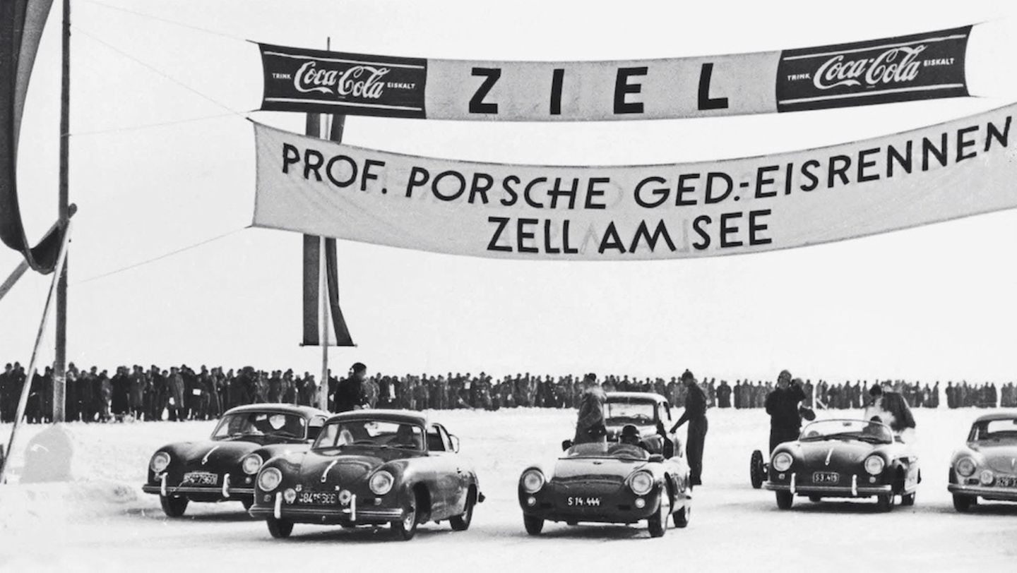 Eisrennen, Zeller See, Österreich, 1952, Porsche AG