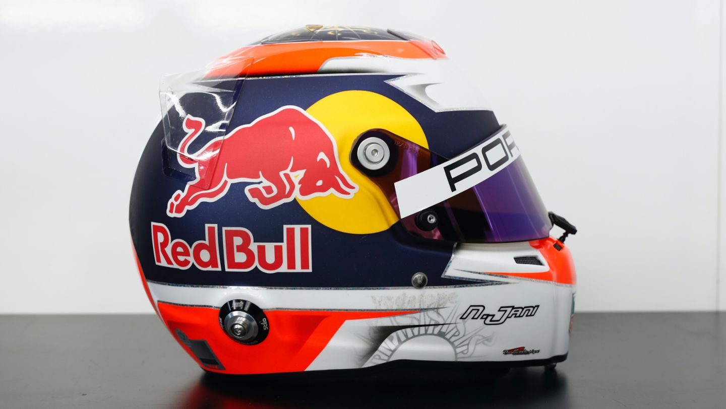 Helmet of Neel Jani, Porsche works driver, 2021, Porsche AG