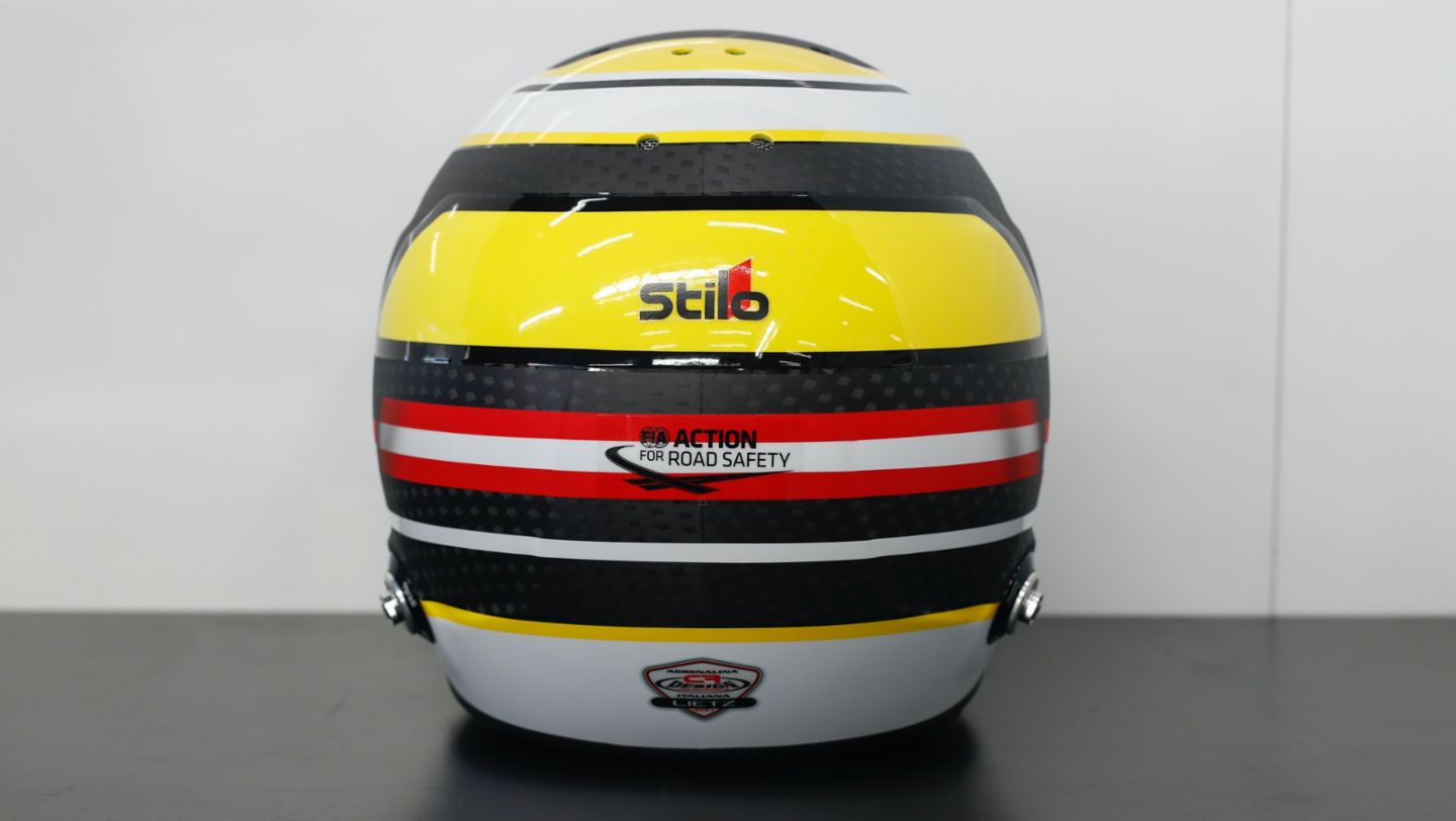 Helmet of Richard Lietz, Porsche works driver, 2021, Porsche AG