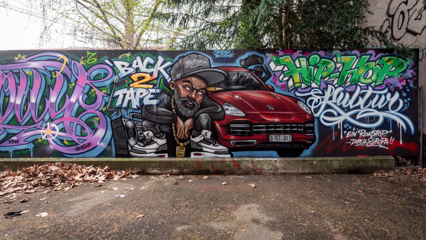 Graffiti Back to Tape, Stuttgart, 2021, Porsche AG