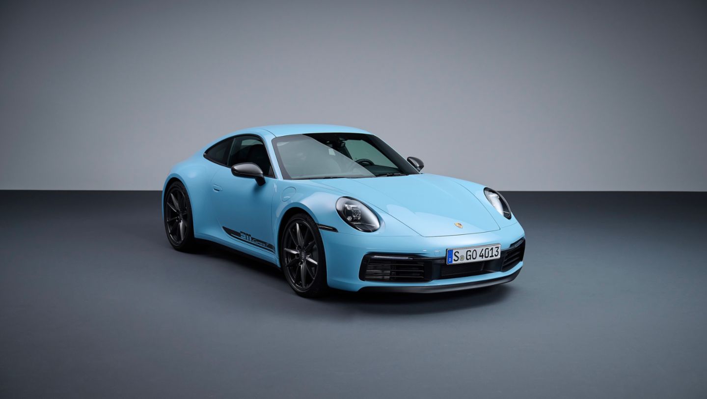 911 Carrera T, Gulf Blau, 2022, Porsche AG