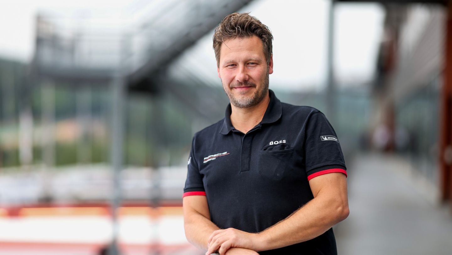 Sebastian Golz, Projektleiter Porsche 911 GT3 R, 24h Spa-Francorchamps, Belgien, 2023, Porsche AG
