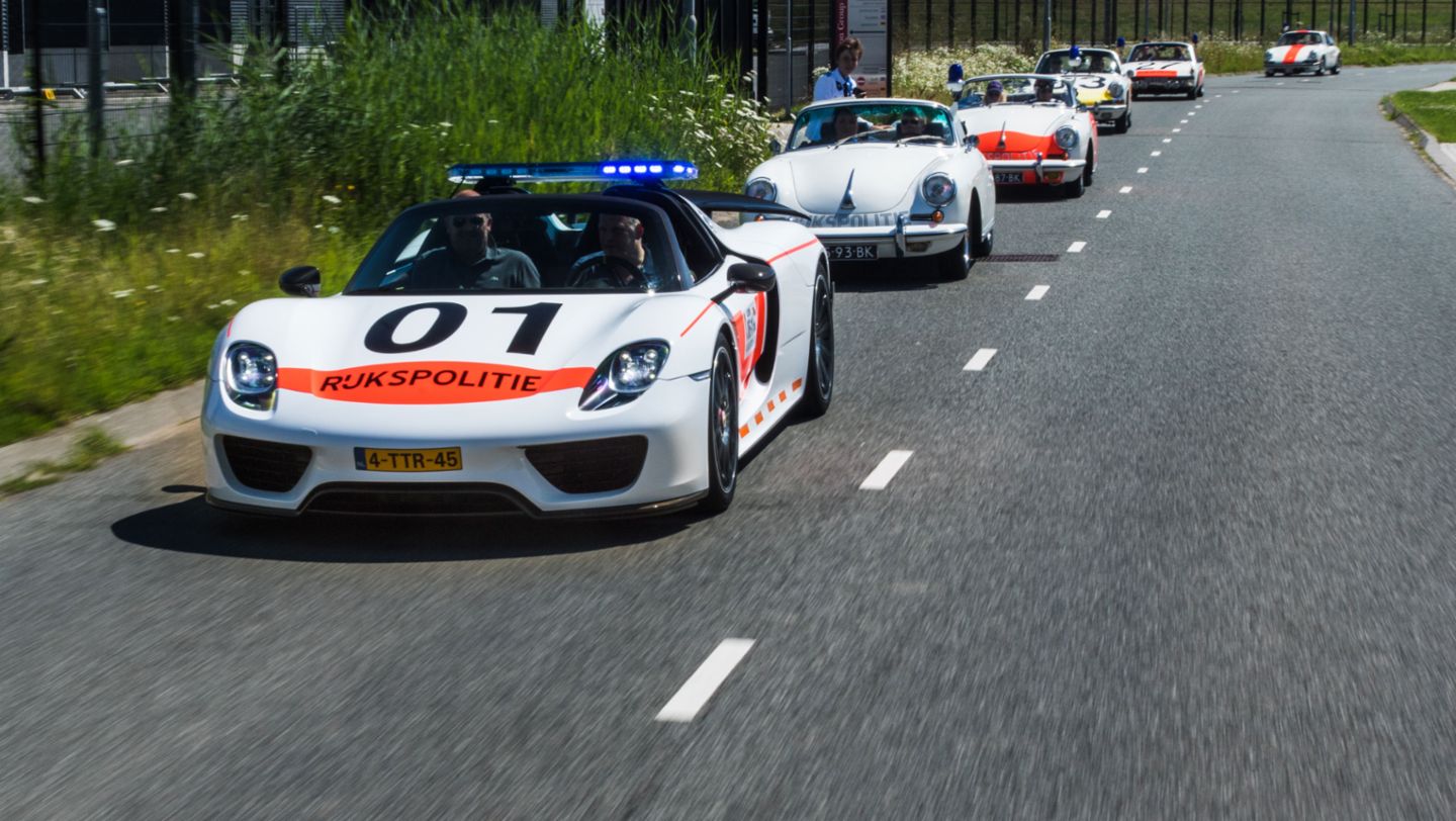 918 Spyder, Rijkspolitie, policía, Países Bajos, 2017, Porsche AG
