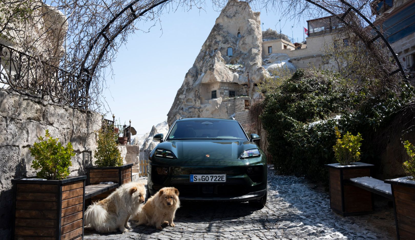 Pausa em Göreme: Até os amigos de quatro patas estão apaixonados pelo Macan.