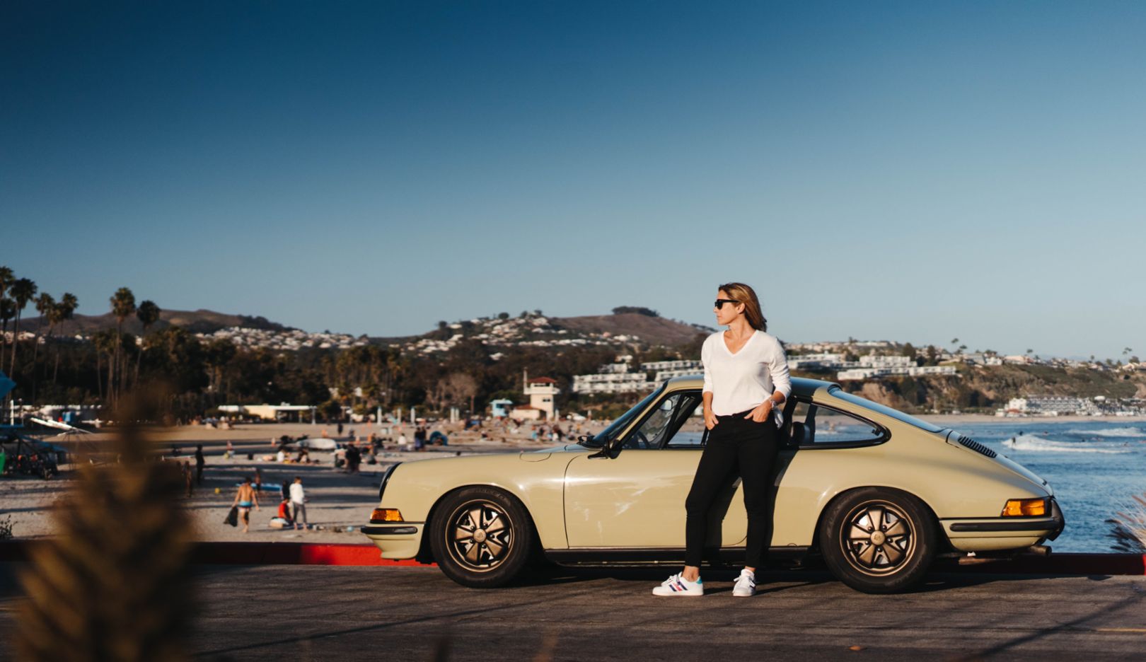California Dreamin’: live in the moment and enjoy life. Things are going well in Newport Beach—here, with Lara's 911 T model.