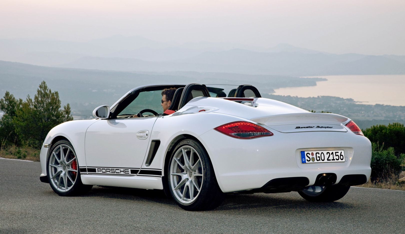 987 generation: Boxster Spyder special edition (2010). The Boxster Spyder becomes known as Porsche's lightest street-legal sports car when it is presented in 2009. It weighs eighty kilograms less than the Boxster S and produces over 10 PS more power.