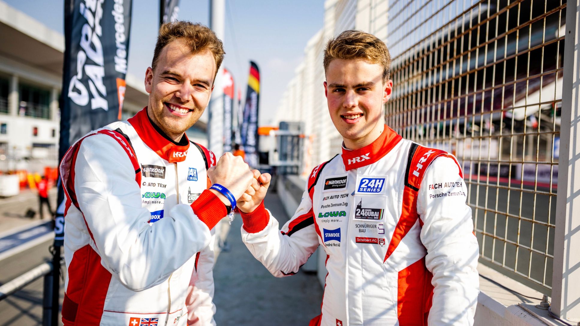  Dominik Fischli, Alexander Fach, 24-Stunden-Rennen Dubai, 2022, Porsche Schweiz AG